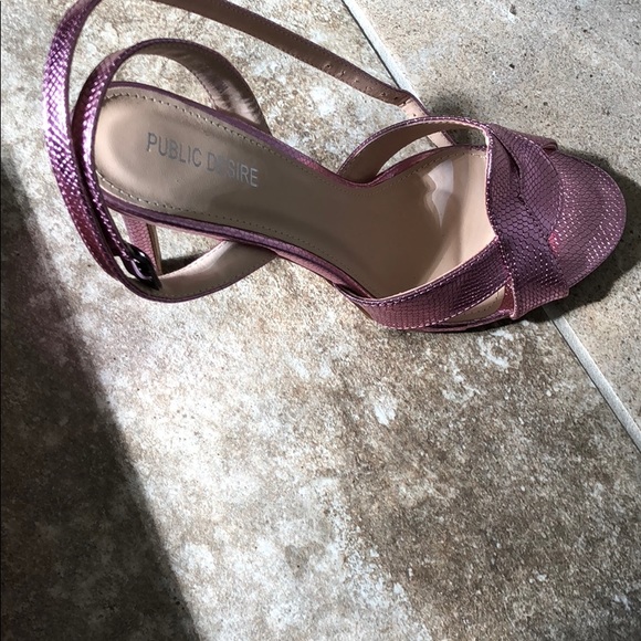 Eclectic pink heels by Public Desire. Worn Once. - Picture 2 of 4